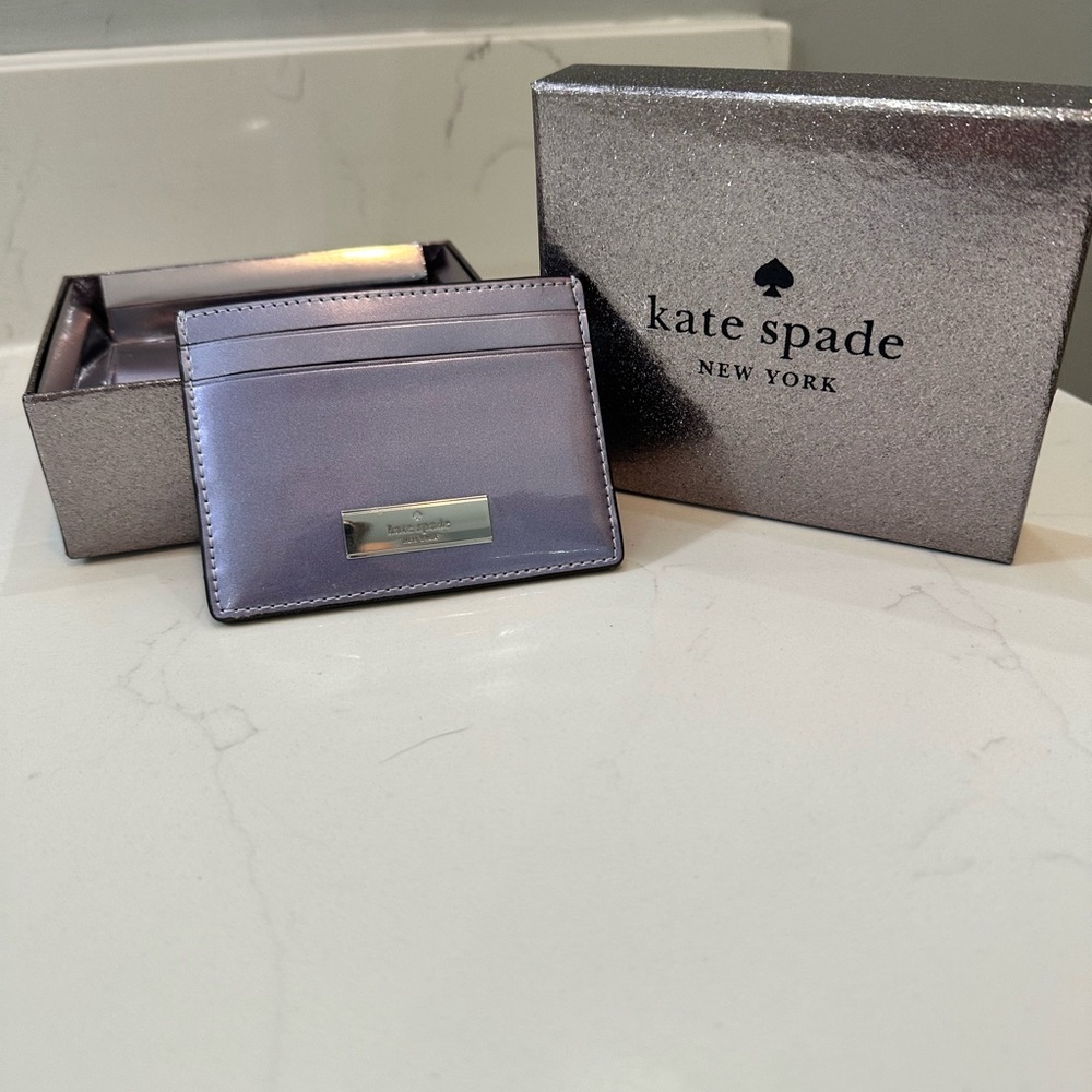 Kate Spade Silver Card Holder
